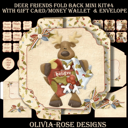 Deer Friends Fold Back Mini Kit#4   