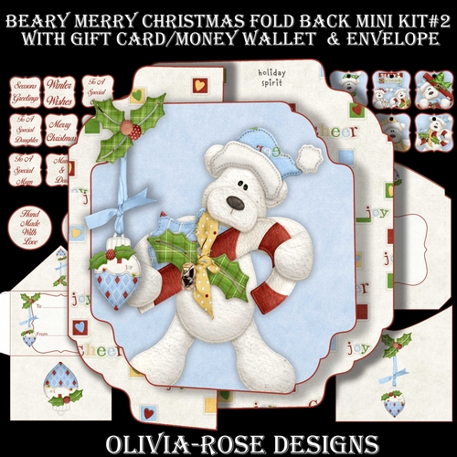 Beary Merry Christmas Fold Back Mini Kit#2   