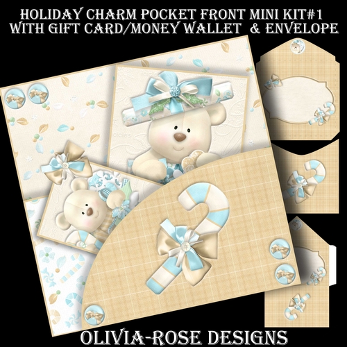 Holiday Charm Pocket Front Mini Kit#1   