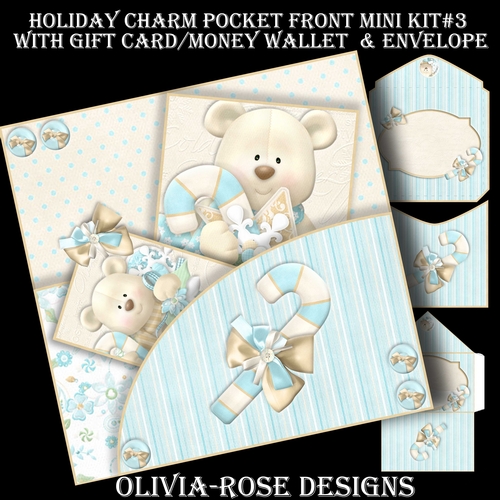Holiday Charm Pocket Front Mini Kit#3   