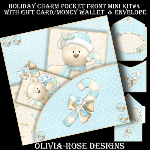 Holiday Charm Pocket Front Mini Kit#4   
