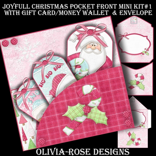 Joyful Christmas Pocket Front Mini Kit #1  