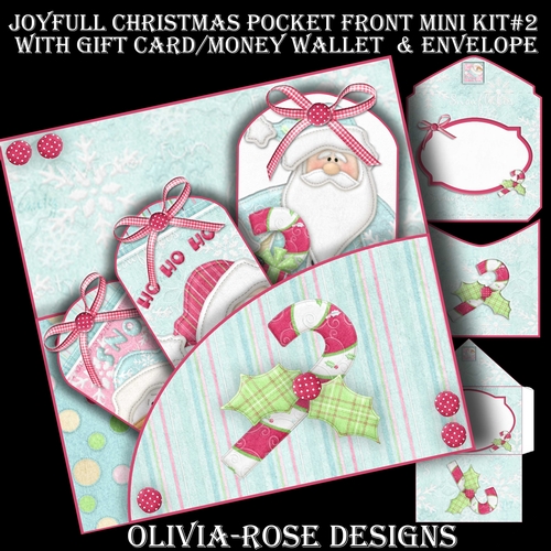 Joyful Christmas Pocket Front Mini Kit #2  