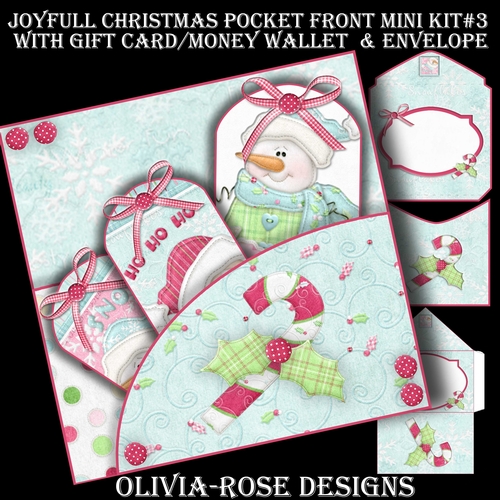 Joyful Christmas Pocket Front Mini Kit #3  