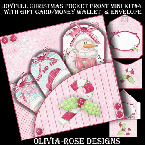 Joyful Christmas Pocket Front Mini Kit #4  