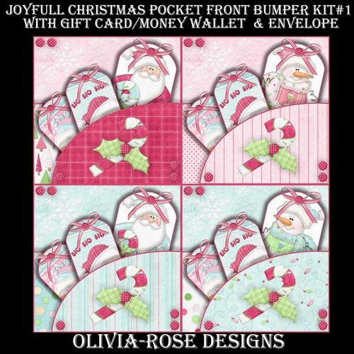 Joyful Christmas Pocket Front Bumper Kit #1  