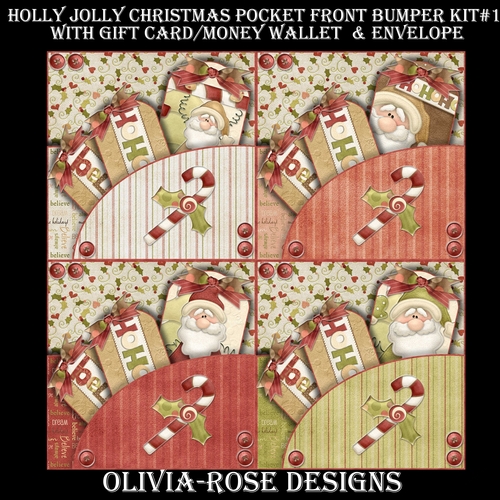 Holly Jolly Christmas Pocket Front Bumper Kit #1  