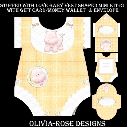 Stuffed With Love Baby Vest Shaped Mini Kit #3  