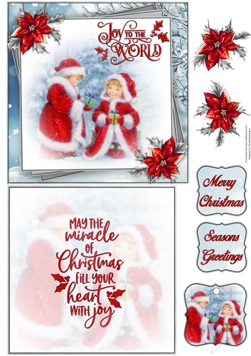 Joy To The World 6X6 Topper Sheet #1  