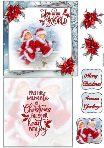 Joy To The World 6X6 Topper Sheet #2  