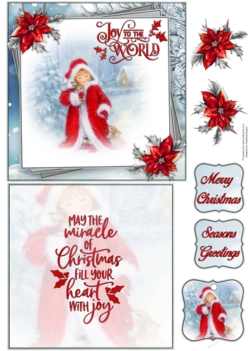 Joy To The World 6X6 Topper Sheet #3  