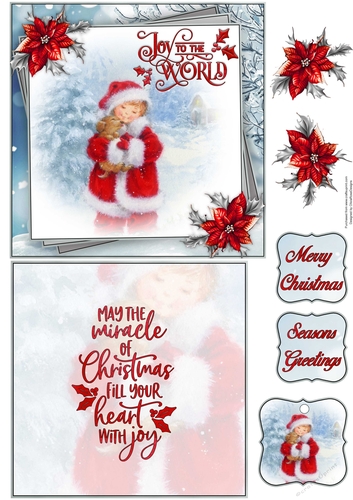 Joy To The World 6X6 Topper Sheet #4  