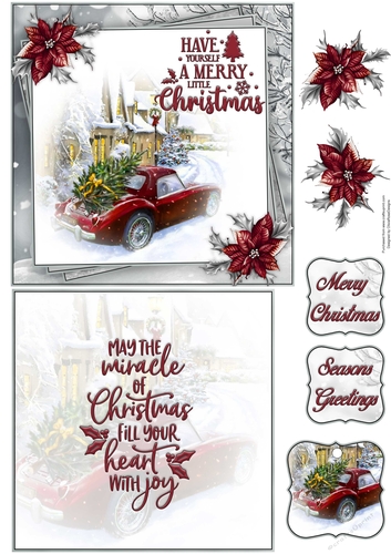 Merry Little Christmas 6X6 Topper Sheet #1 