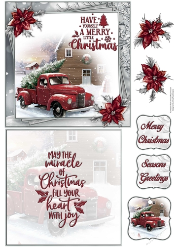 Merry Little Christmas 6X6 Topper Sheet #2 