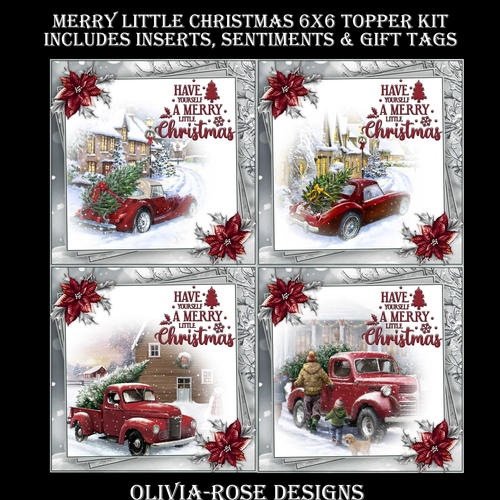 Merry Little Christmas 6X6 Topper Kit #1 