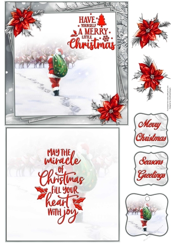 Merry Little Christmas 2 6X6 Topper Sheet #3 