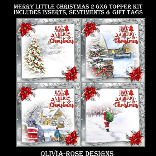 Merry Little Christmas 2 6X6 Topper Kit #1 