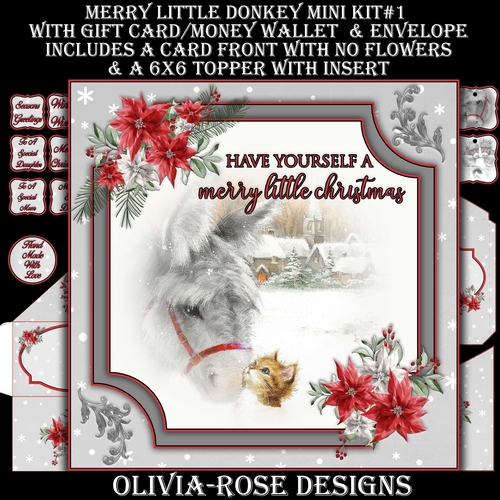 Merry Little Donkey Mini  Kit #1  