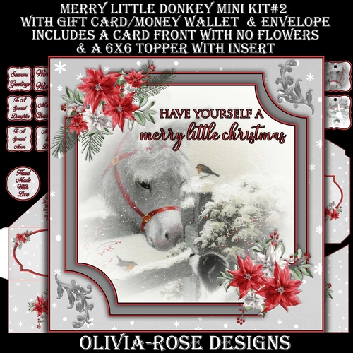 Merry Little Donkey Mini  Kit #2  