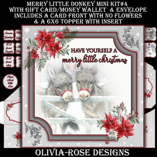 Merry Little Donkey Mini  Kit #4  