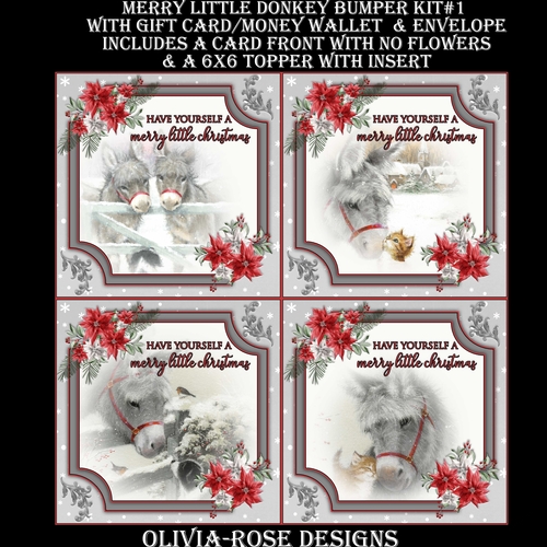 Merry Little Donkey Bumper Kit #1  