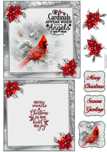 When Cardinals Appear 6X6 Topper Sheet #1 