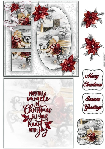 Its Christmas Time 6X6 Topper Sheet #1 