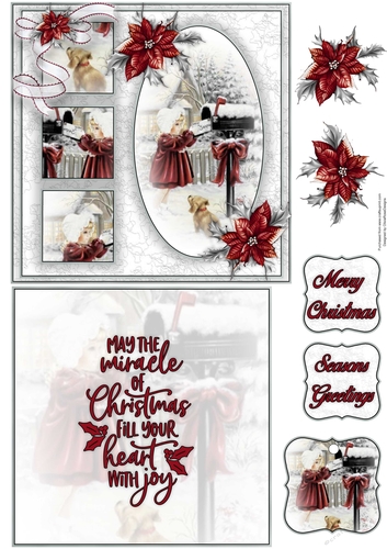 Its Christmas Time 6X6 Topper Sheet #4 