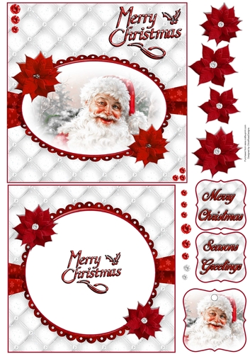 Merry Christmas  6X6 Topper Sheet #1 