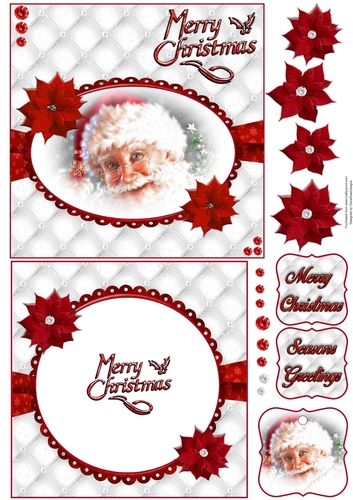 Merry Christmas  6X6 Topper Sheet #2 