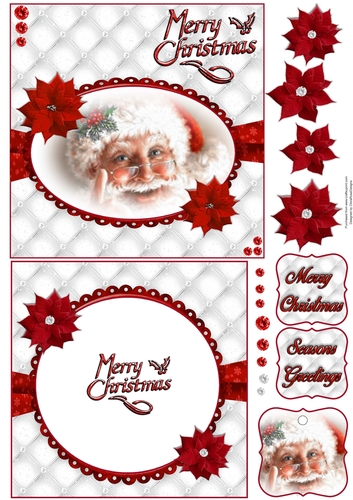 Merry Christmas  6X6 Topper Sheet #4 