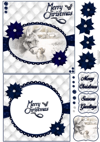Merry Christmas 2 6X6 Topper Sheet #1 