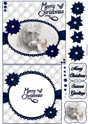 Merry Christmas 2 6X6 Topper Sheet #3 