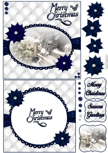 Merry Christmas 2 6X6 Topper Sheet #4 
