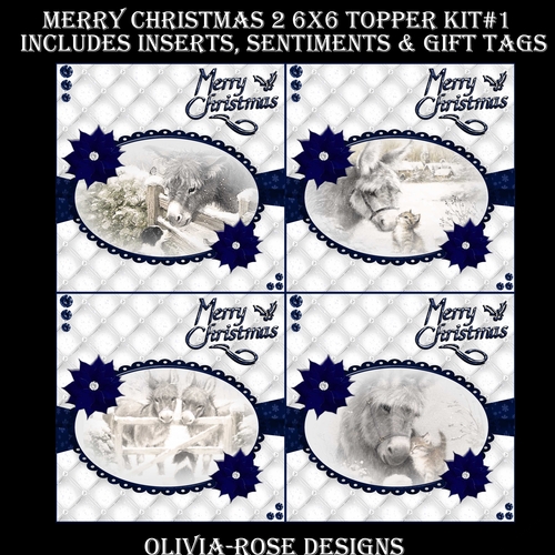 Merry Christmas 2 Topper Kit #1 