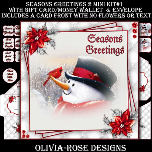 Seasons Greetings  2 Mini Kit #1  