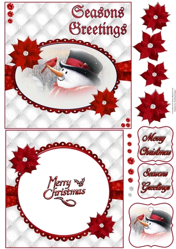 Seasons Greetings 6X6 Topper Sheet #1 