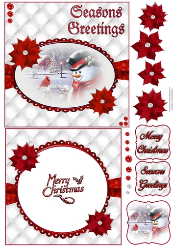 Seasons Greetings 6X6 Topper Sheet #3 