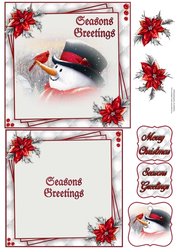 Seasons Greetings 2 6X6 Topper Sheet #1 
