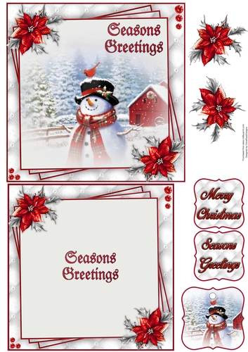Seasons Greetings 2 6X6 Topper Sheet #2 
