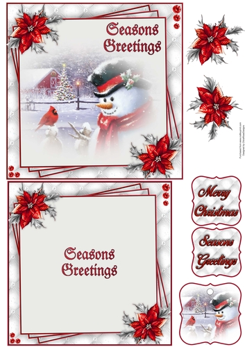 Seasons Greetings 2 6X6 Topper Sheet #3 