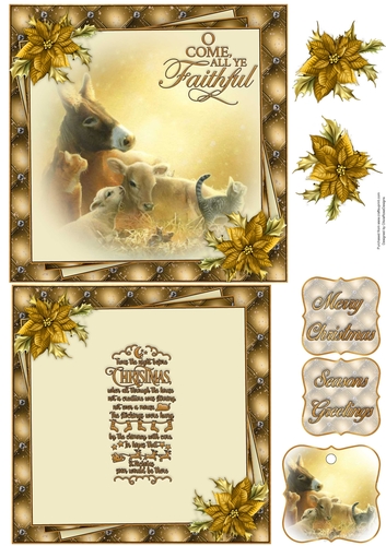 All Ye Faithful 6X6 Topper Sheet #1 