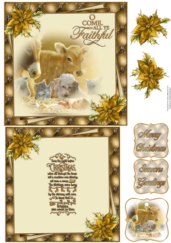 All Ye Faithful 6X6 Topper Sheet #2 
