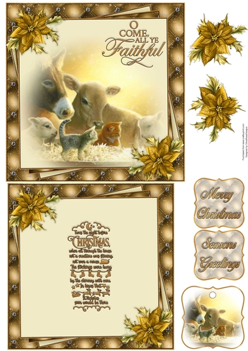 All Ye Faithful 6X6 Topper Sheet #3 