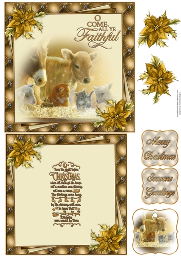 All Ye Faithful 6X6 Topper Sheet #4 
