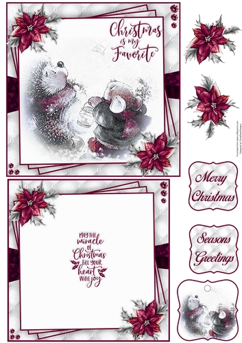 Christmas Is My Favorite 6X6 Topper Sheet #1 