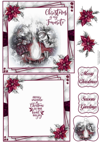 Christmas Is My Favorite 6X6 Topper Sheet #3 