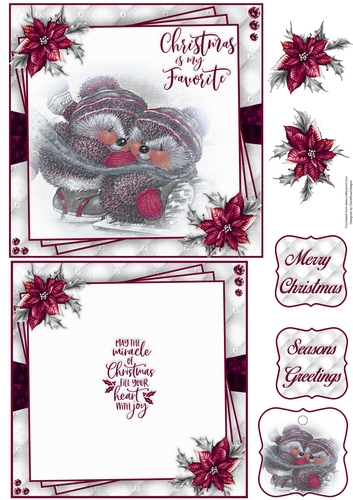 Christmas Is My Favorite 6X6 Topper Sheet #4 