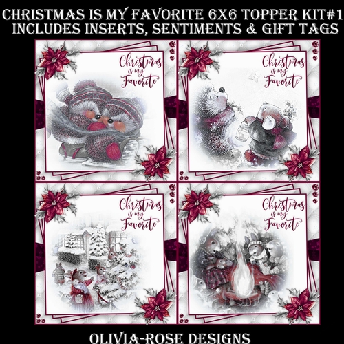 Christmas Is My Favorite 6X6 Topper Kit #1 