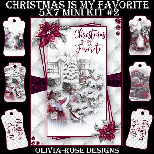 Christmas Is My Favorite 5X7 Mini Kit #2       ,   